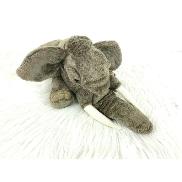Folkmanis Elephant Puppet Gray Plush Toy Hand Stage Stuffed Animal Jungle Safari - Picture 2 of 5